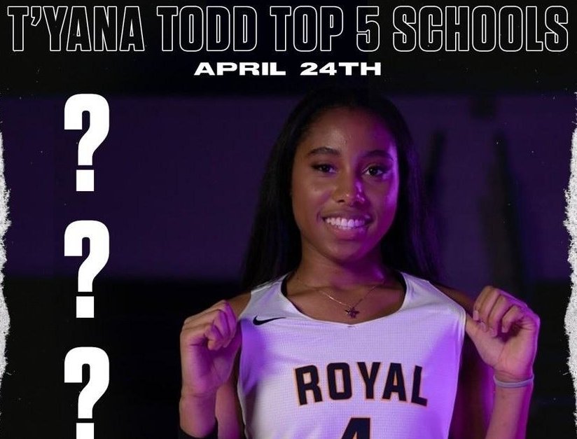 Royal Crown Guard T’yana Todd announces Top-5 NCAA school list on April 24th
